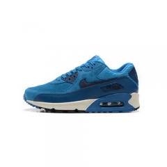 Nike Air Max 90 Pig Nubuck Suede Dark Blue Light Blue Men