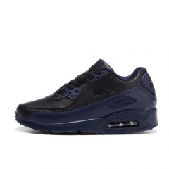 Nike Air Max 90 Leather Black Navy Blue