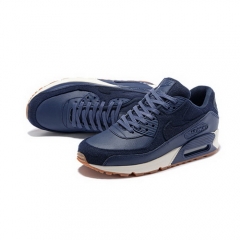 Nike Air Max 90 Dark Blue Suede White Men