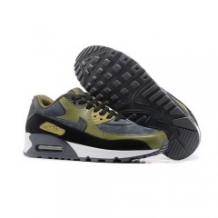 Nike Air Max 90 Grey Suede Army Green Black Men