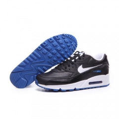 Authentic Nike Air Max 90 Black White Blue