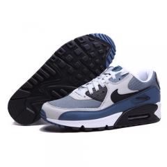 Authentic Nike Air Max 90 Black White Navy Blue