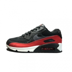 Authentic Nike Air Max 90 Essential Black Dark Grey University Red Running 2015