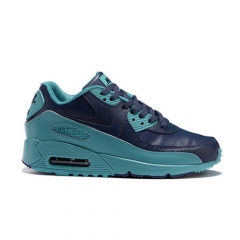 Nike Air Max 90 Leather Navy Blue Cyan