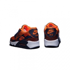 Nike Air Max 90 Orange Dark Blue White Men