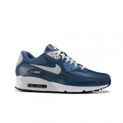 Authentic Nike Air Max 90 White Navy Blue