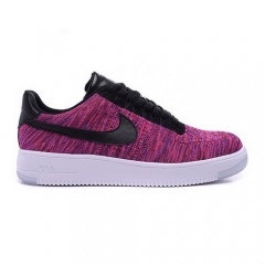 Nike Air Force 1 Flyknit Purple Red Black White Men