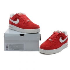 Nike Air Force 1st Men Red White Fashion Running Shoes