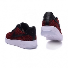 Nike Air Force 1 Flyknit Low Red Black White Men