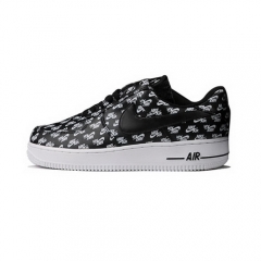 Nike Air Force 1 07 QS Logo Print Low Black White Men