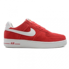 Nike Air Force 1st Men Red White Fashion Running Shoes