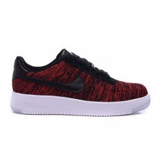 Nike Air Force 1 Flyknit Low Red Black White Men