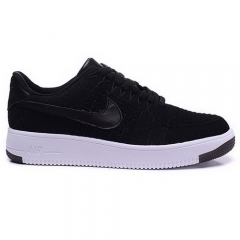 Nike Air Force 1 Flyknit Low Black White Men