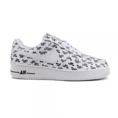 Nike Air Force 1 07 QS Logo Print Low White Black Men