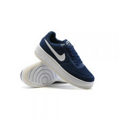 Nike Air Force 1 Low Upstep BR Navy Blue White Men