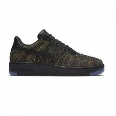 Nike Air Force 1 Flyknit Low Black Bright Crimson Court Purple Men