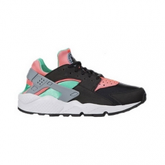 (Women) Nike Air Huarache Black Green Pink