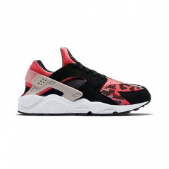 (Women) Nike Air Huarache Black Light Bone Hot Lava White