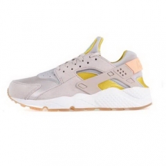 (Women) Nike Air Huarache Grey Yellow