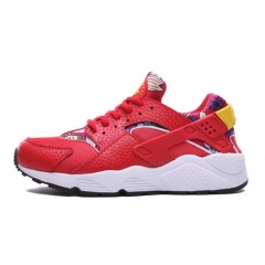 (Women) Nike Air Huarache Hawaiian Floral Print Paired With Red