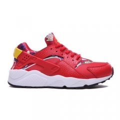 (Women) Nike Air Huarache Hawaiian Floral Print Paired With Red