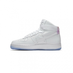 (Women) Nike Air Force 1 HI White Matte Silver Blue Tint White