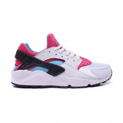 (Women) Nike Air Huarache Run White Fuchsia Teal