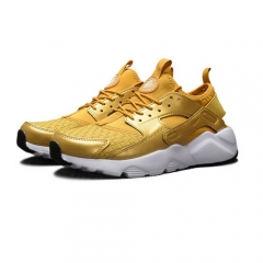 (Women) Nike Air Huarache Woven Gold White