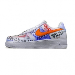 (Women) Vlone x Nike Air Force 1 Low White Orange Black