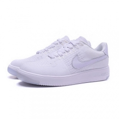 (Women) Nike Air Force 1 Flyknit Low All White