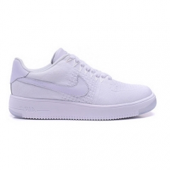 (Women) Nike Air Force 1 Flyknit Low All White