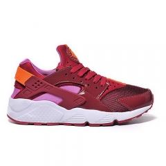 (Women) Nike Air Huarache Wine Red Orange Pink