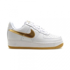 (Women) Nike Air Force 1 Low White Metallic Gold