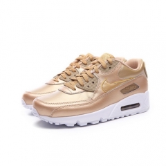 (Women) Authentic Nike Air Max 90 Golden White