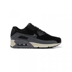 (Women) Nike Air Max 90 Pig Nubuck Suede Black Grey