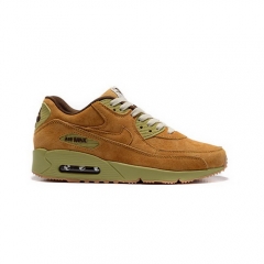 (Women) Nike Air Max 90 Pig Nubuck Suede Brown Green