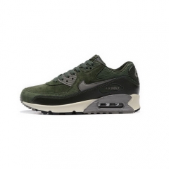 (Women) Nike Air Max 90 Pig Nubuck Suede Dark Green Black