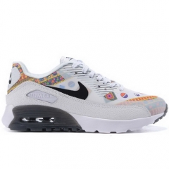 (Women) Nike Air Max 90 Ultra Essential White Black Colorful