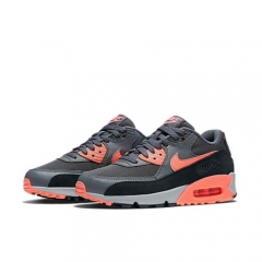 (Women) Nike Air Max 90 Black Gray Orange