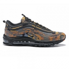 Nike Air Max 97 Camo Yellow Blue Black Men