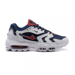 Nike Air Max 96 White Dark Blue Red Men