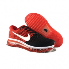 Nike Air Max 2017 Flyknit Black Red White Men