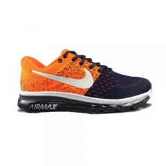 Nike Air Max 2017 Flyknit Dark Blue Orange White Men