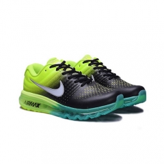 Nike Air Max 2017 Black Green Lack Blue Silver Men