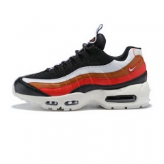 (Women) Nike Air Max 95 Essential Black White Dark Red Bright Red