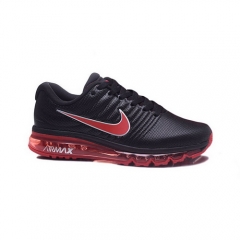 Nike Air Max 2017 Leather Black Red Men