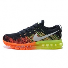 Nike Air Max Flyknit Erkek Siyah Turuncu Ayakkab