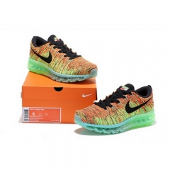 Nike Flyknit Ai Max Orange Green Black