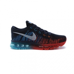 Nike Flyknit Air Max Dark Red Blue Black White Men