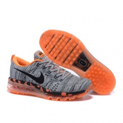 Air Max Flyknit Gray Orange Black